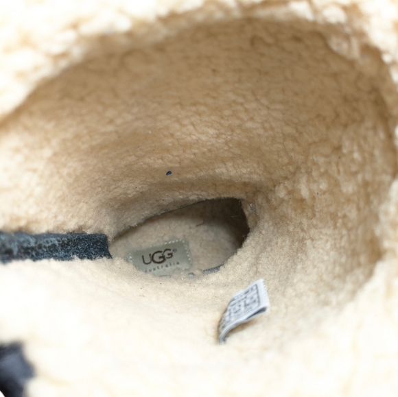 UGG Snowpeak Quilted Shearling Boots GUC $190 Size 6    S3168 - Picture 10 of 12